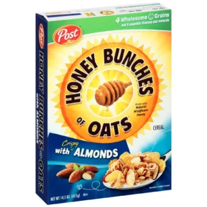 Post → Fruity Pebbles, Honey Bunches of Oats
